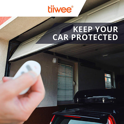 tiiwee X4 Rilevatore di Movimento e Allarme Sirena - Anti-Effrazione Sistema di Allarme con Telecomando - Sirena da 125 dB - Espandibile - Allarme Garage Furgone Capannone